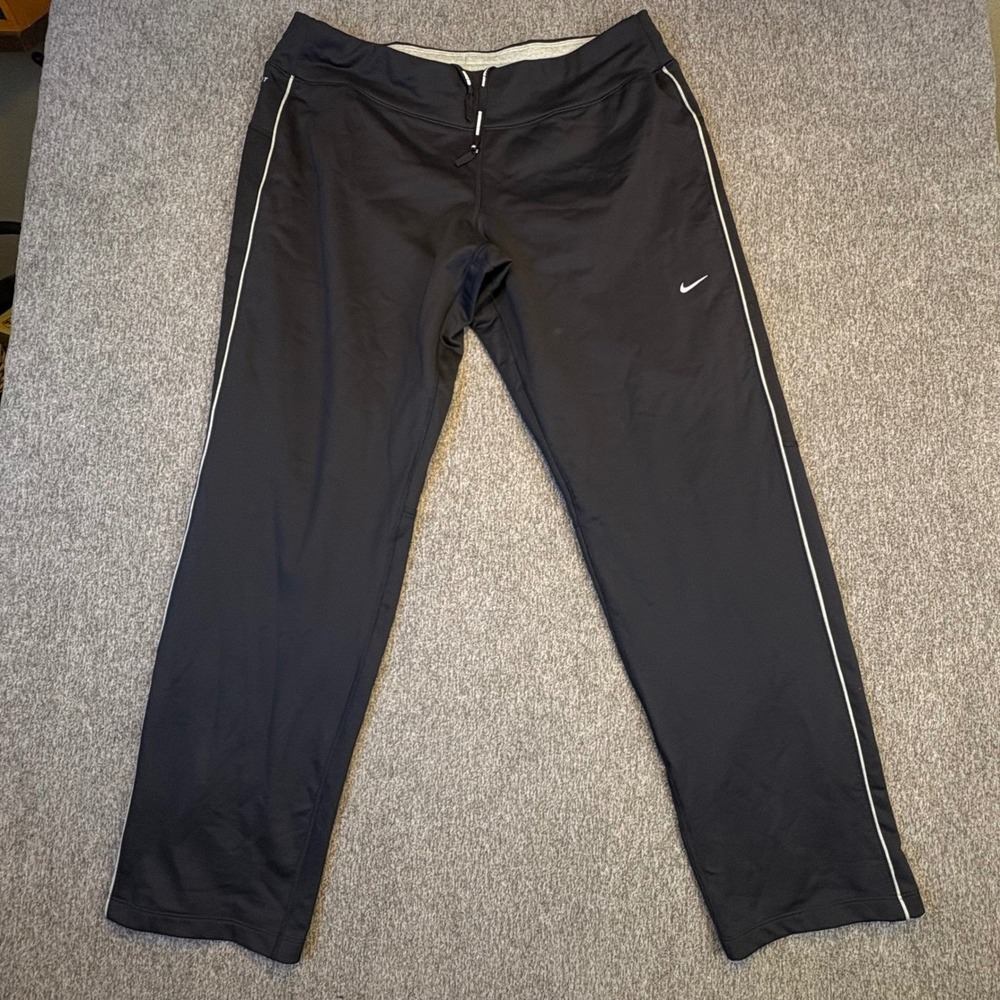 Nike Dri Fit Womens's Element Running Pants Large Athletic Track Gym 481334-010